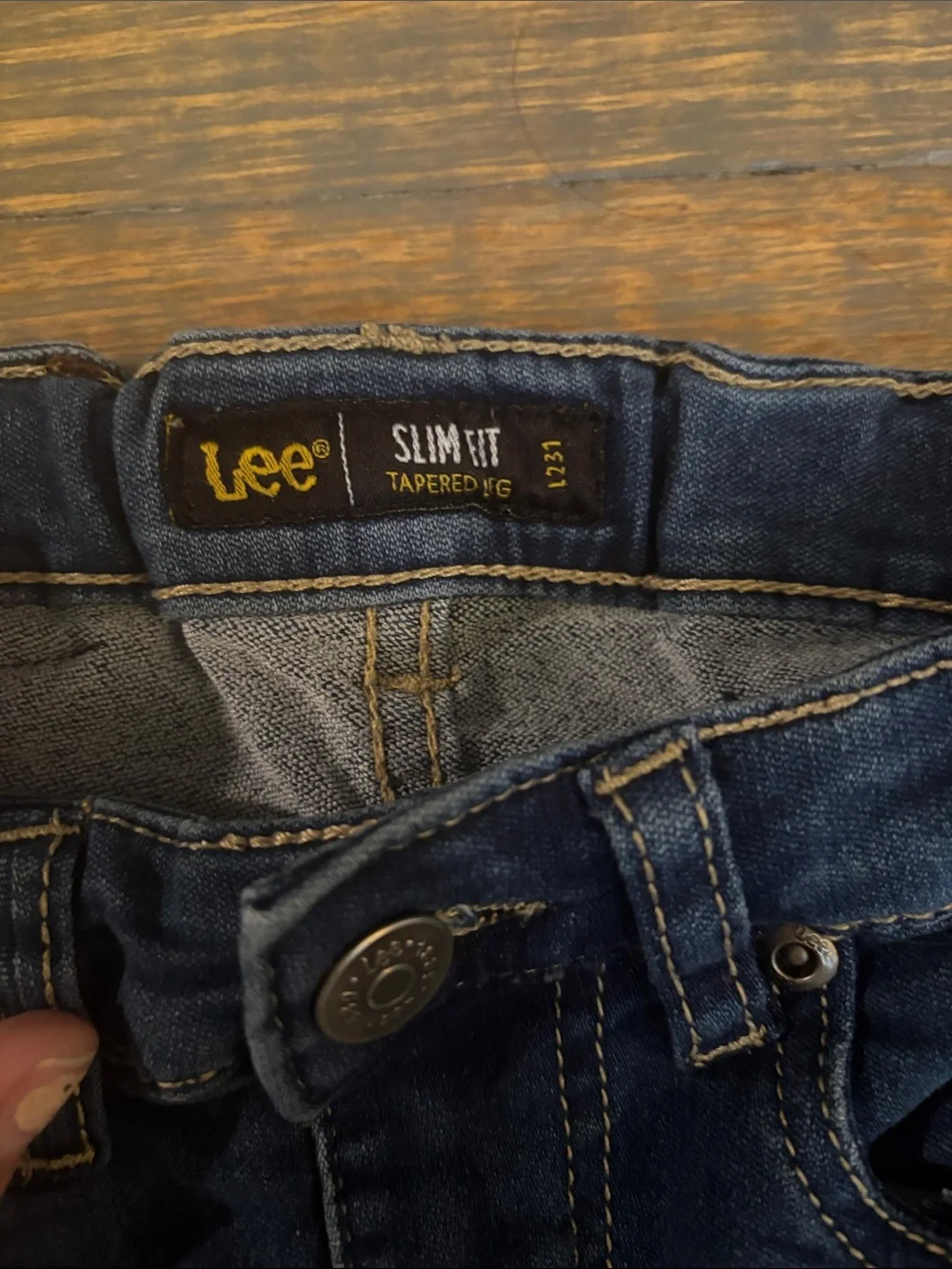 Lee Boys Navy Blue Slim Fit Jeans size 8 little boys